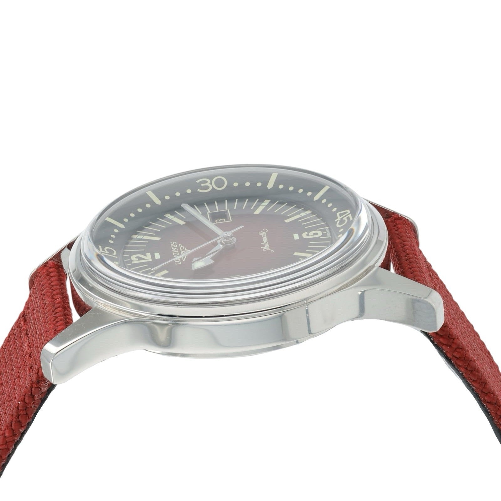 Longines Legend Diver Red Dial Stainless Steel 36mm Automatic Unisex L3.374.4