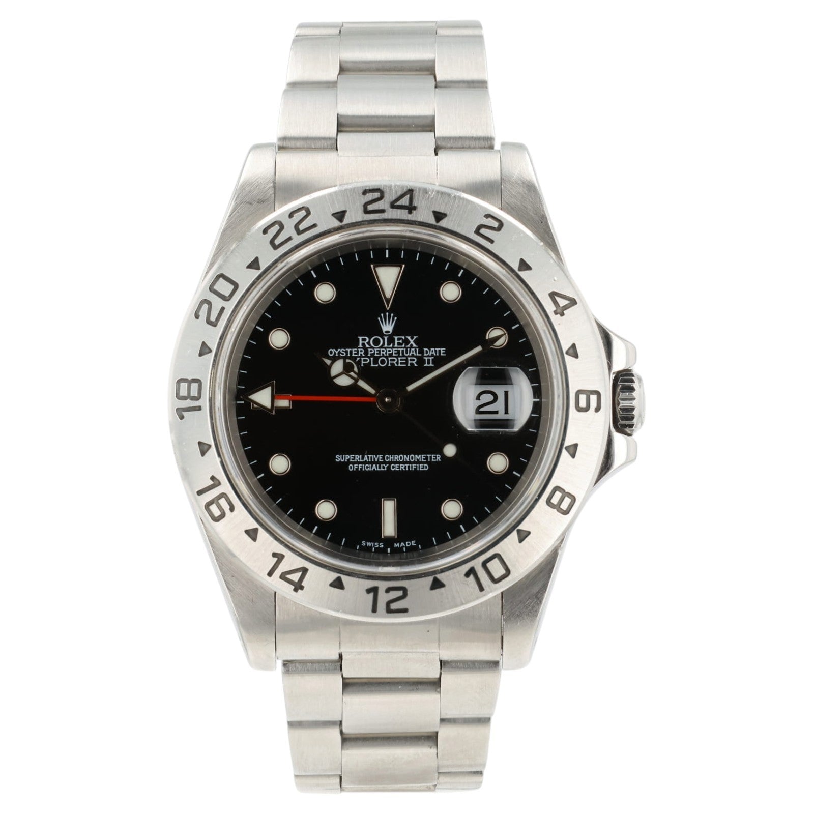 Rolex Explorer II Black Dial Steel 40mm Automatic Men's Watch 16570 - Box/Paper