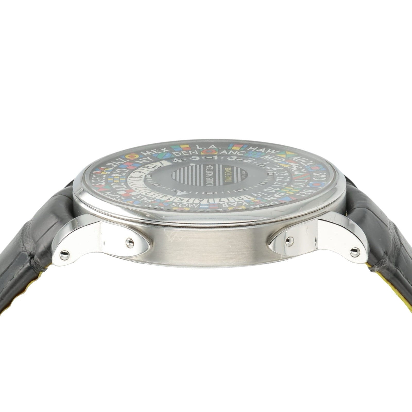 Louis Vuitton World Timer Multi-color Dial Steel 39mm Automatic Mens Watch Q5D20