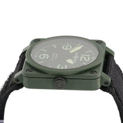 Bell & Ross Black Dial Green Ceramic 42mm Automatic Men’s Watch BR03-92-CK