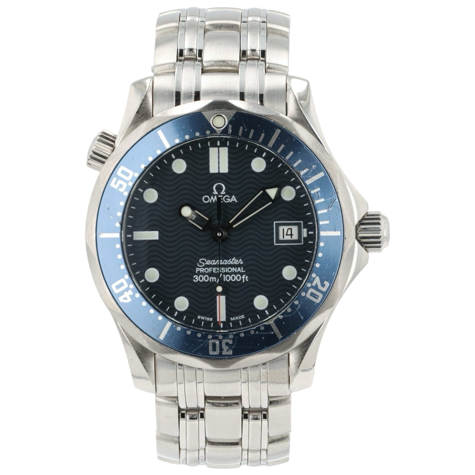 Omega Seamaster Blue Dial Stainless Steel 36mm Quartz Movement Mens 2562.80