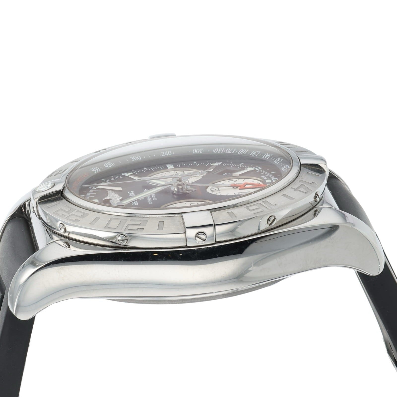 Breitling Chronomat Stainless Steel Black Dial 44mm Automatic Mens Watch AB0420