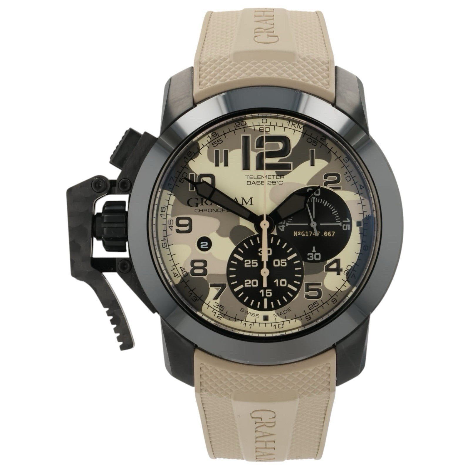 Graham Chronofighter Beige Camouflage Dial Steel 47mm Automatic Men’s GR2FFDX