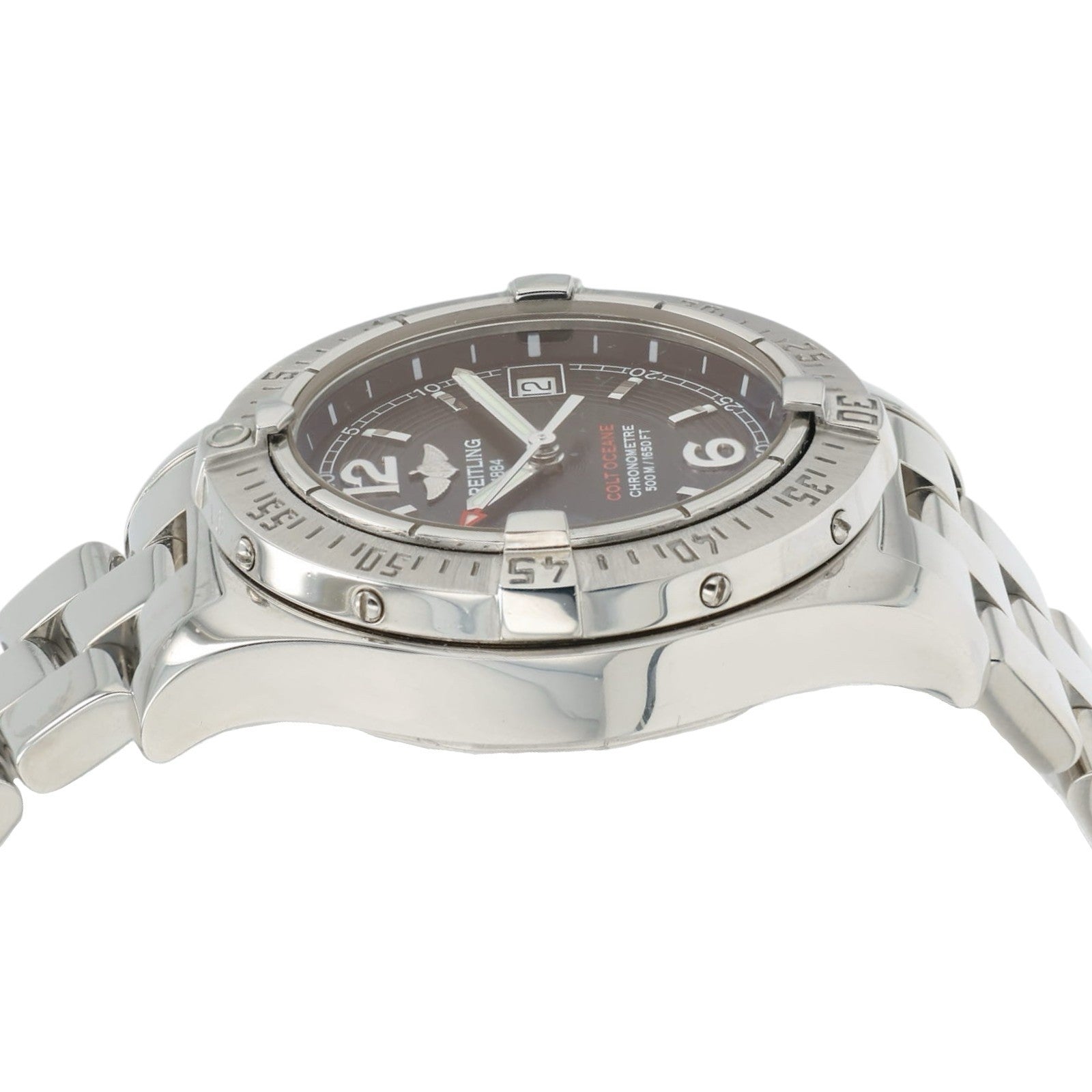 Breitling Colt Ladies Black Dial Stainless Steel 33mm Quartz Ladies Watch A77380
