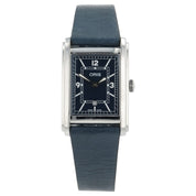 Oris Rectangular Stainless Steel Blue Dial 25x38mm Automatic Men's Watch 7783