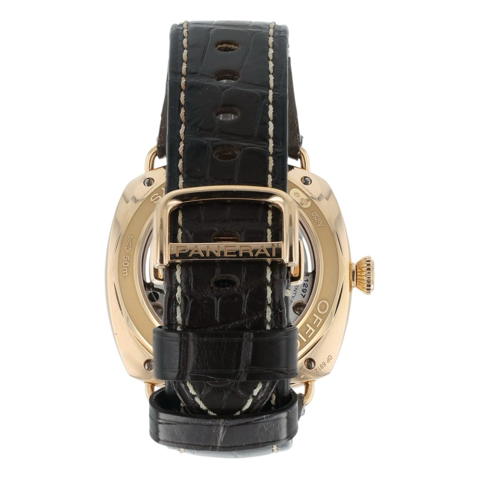 Panerai Luminor Oro Rosso Brown Dial 18k Rose Gold 45mm Automatic Mens PAM00497