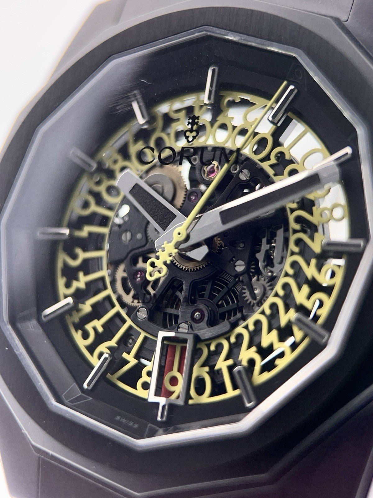 Corum Admiral 45 stainless Steel Skeleton Dial 45mm Automatic Men's Watch 1.0125