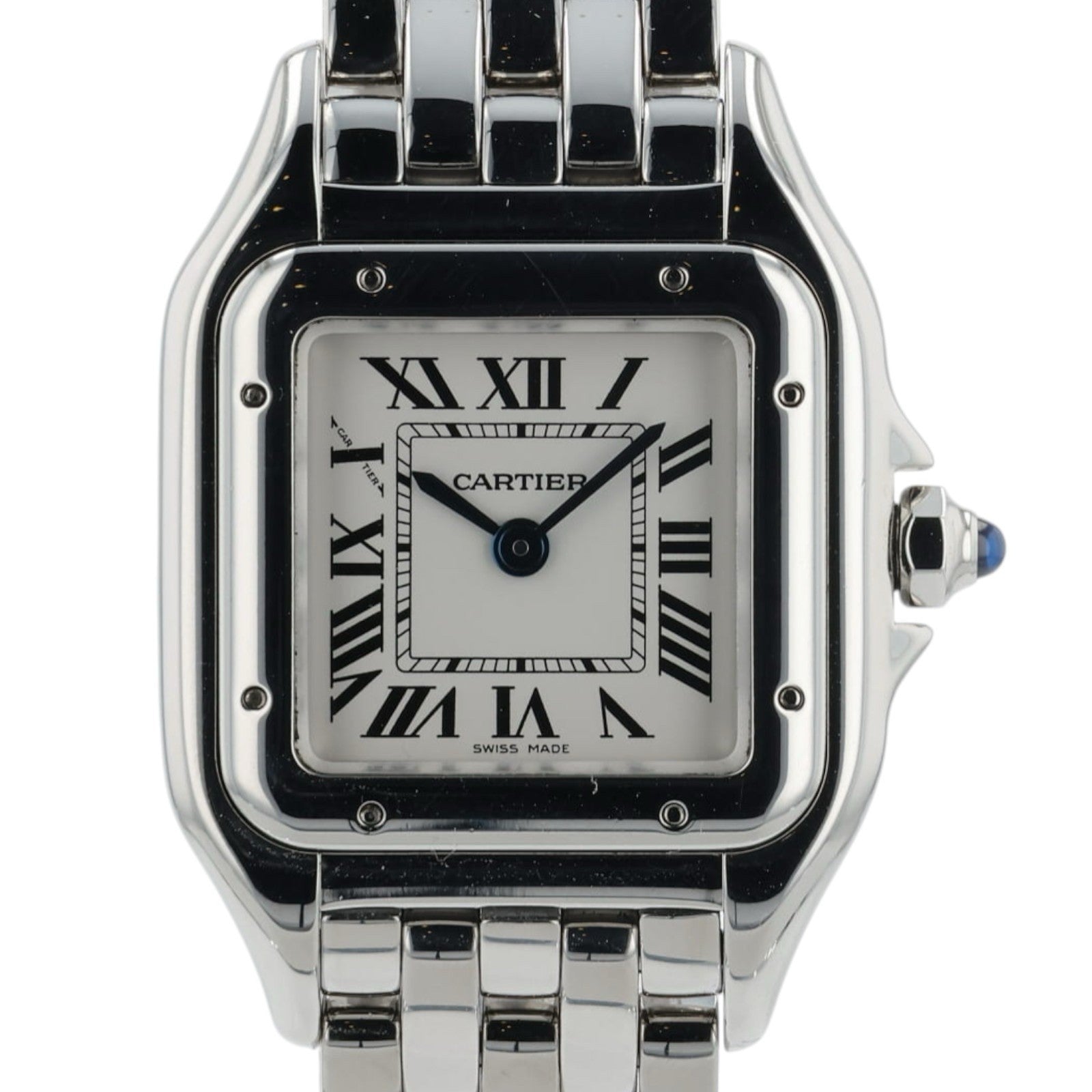 Cartier Panthere Silver Dial Stainless Steel 22mm Quartz Women's Watch WSPN0006