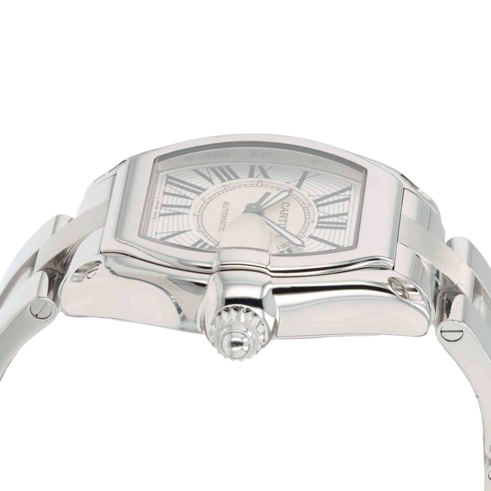 Cartier Roadster Silver Dial Stainless Steel 38mm Automatic Men’s Watch W62025V3