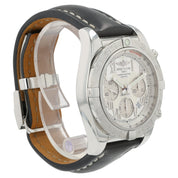 Breitling Chronomat Silver Dial Stainless Steel 44mm Automatic Mens Watch AB0110