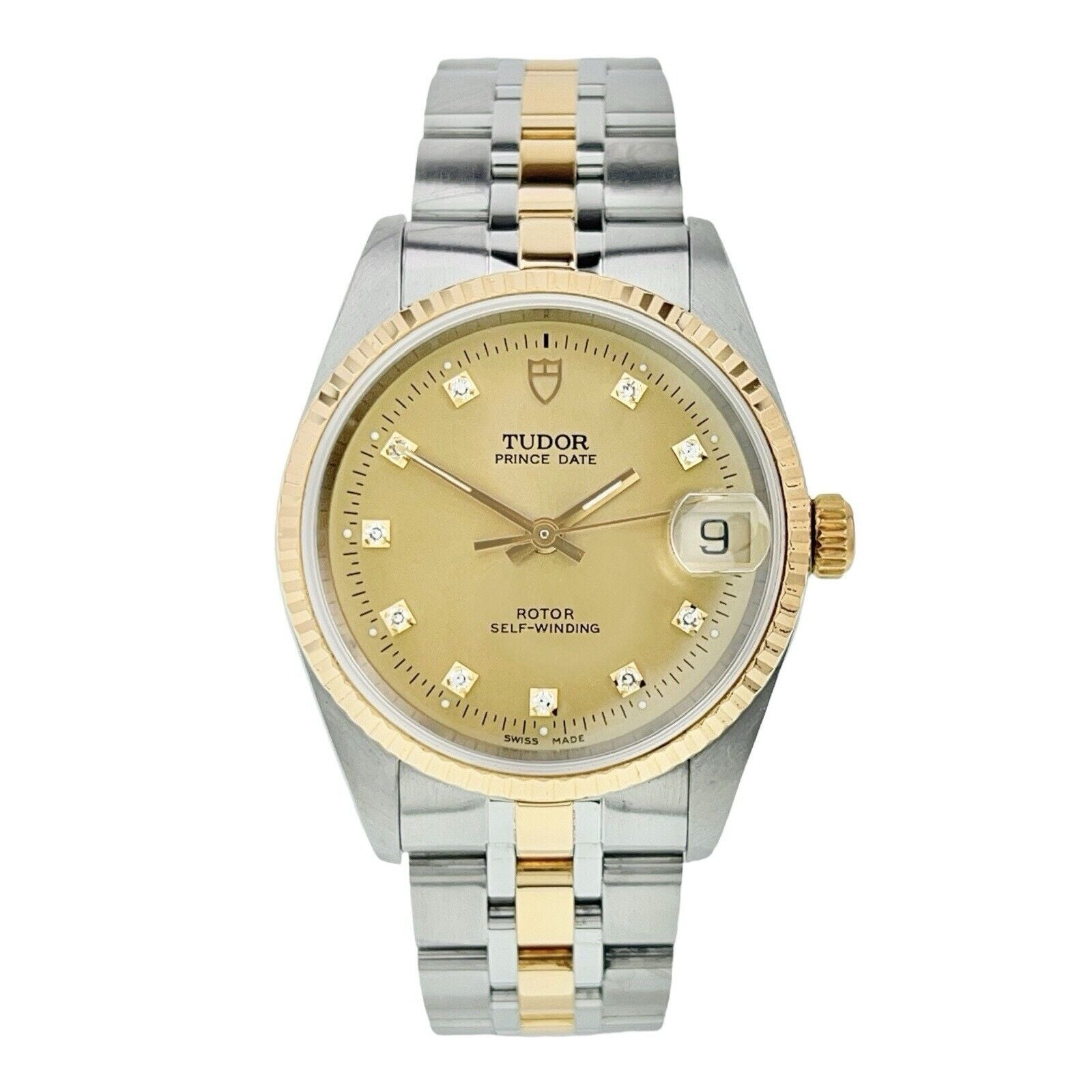 Tudor Prince Oysterdate Steel & Gold 32mm Automatic Women's Watch 72033