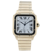 2022 Cartier Santos Silver Dial 18k Yellow Gold 40mm Automatic Watch WGSA0029