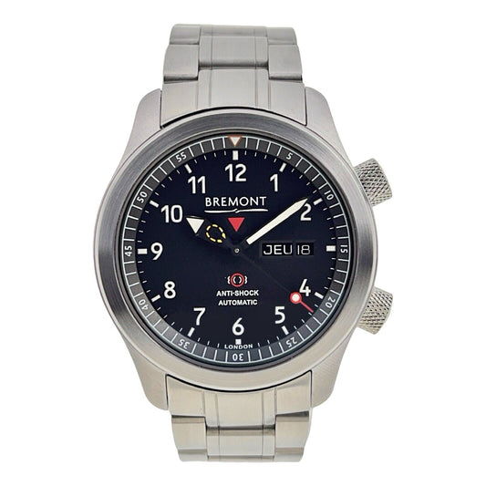 Bremont MBII Steel Black 43mm Automatic Men’s Watch BE-93-2AE W/ Box