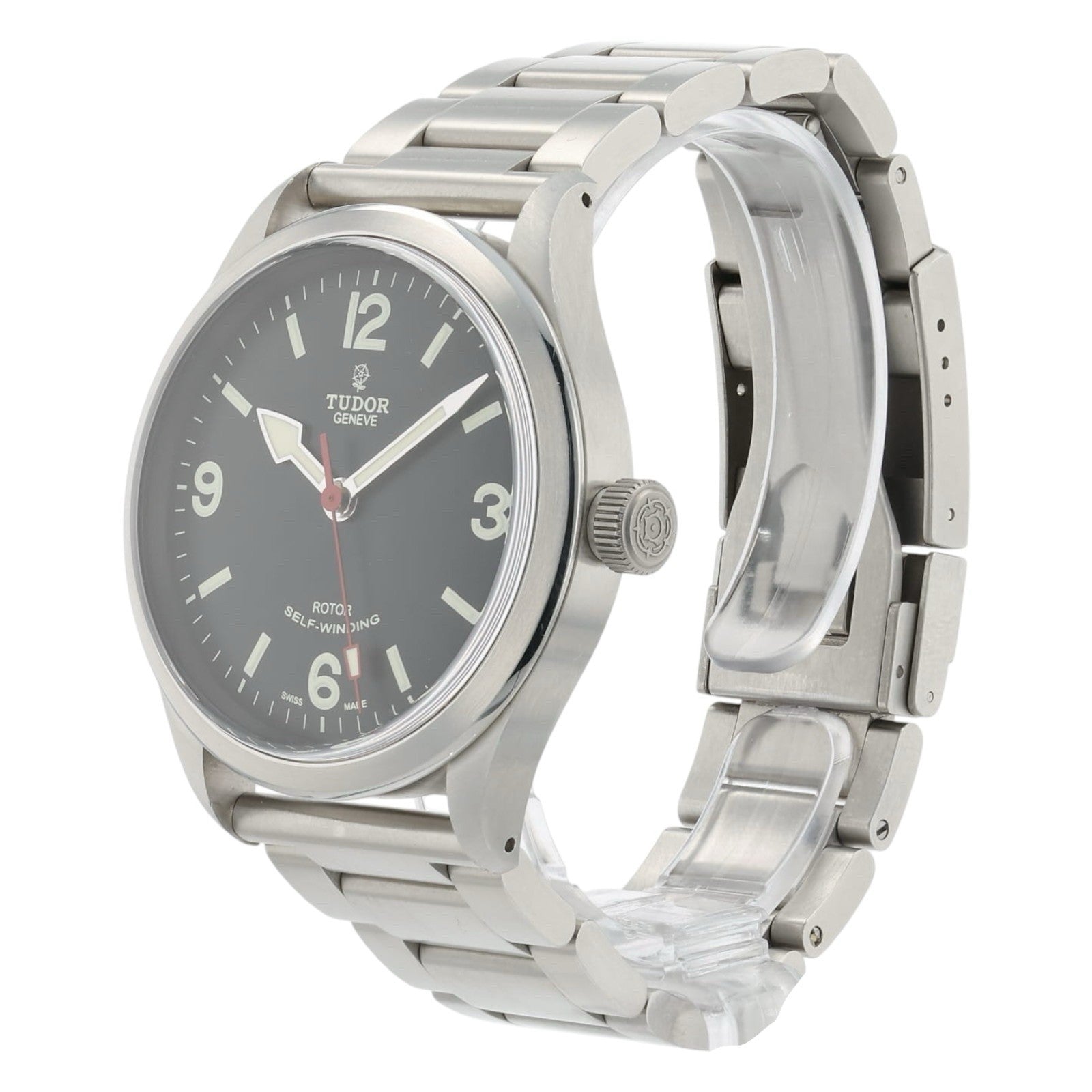 Tudor Heritage Ranger Black Dial Stainless Steel 41mm Automatic Mens Watch