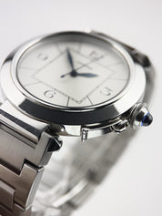 Cartier Pasha Stainless Steel Silver Dial 42mm Automatic Men's Watch W31072M7