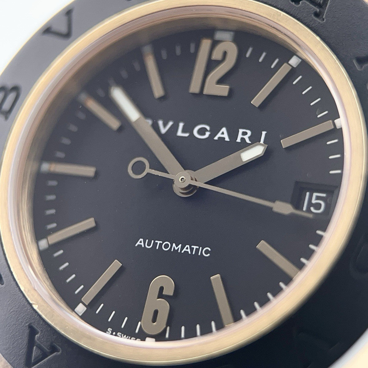 18k Yellow Gold Bvlgari Diagono AL38G