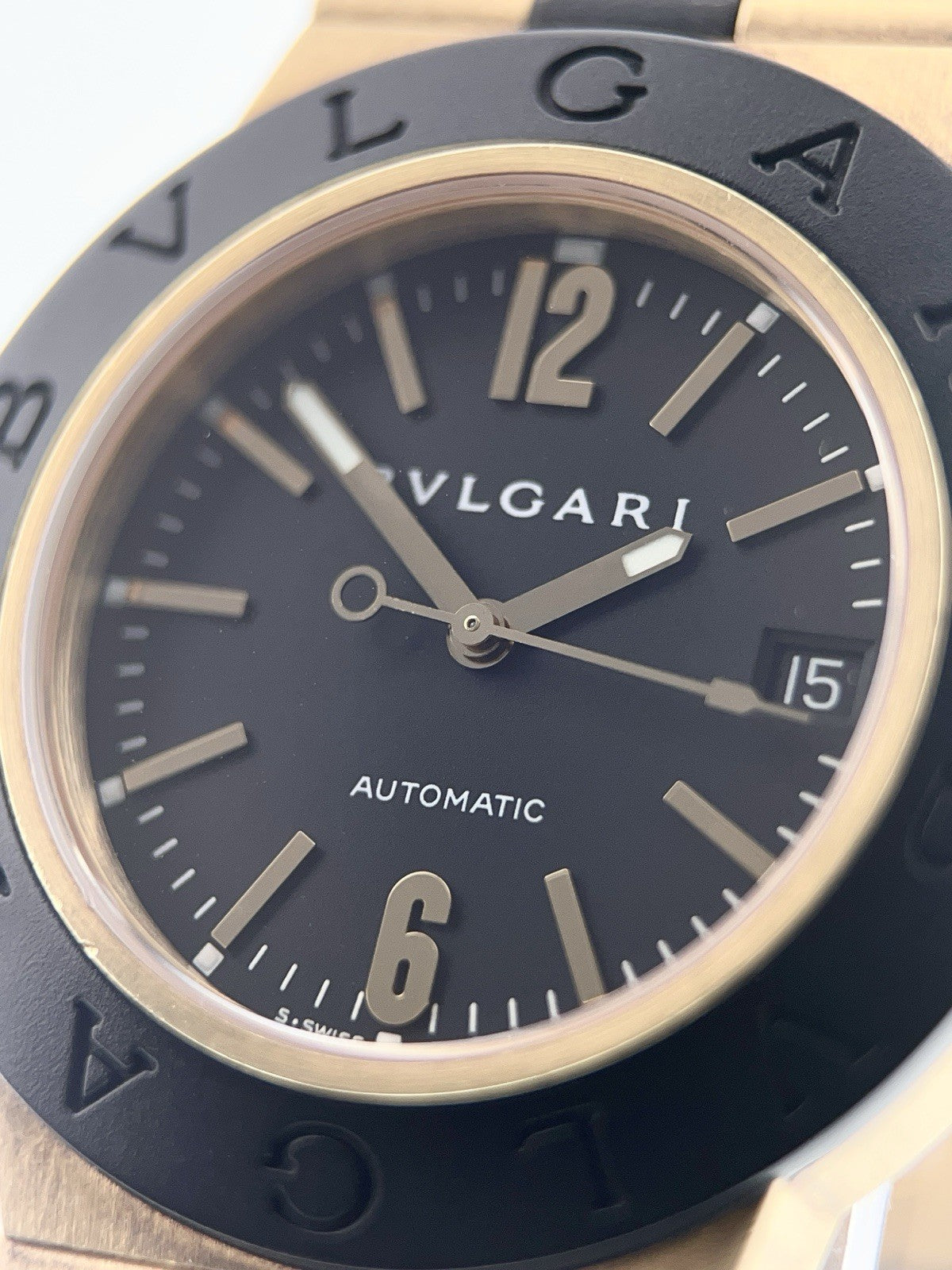 18k Yellow Gold Bvlgari Diagono AL38G