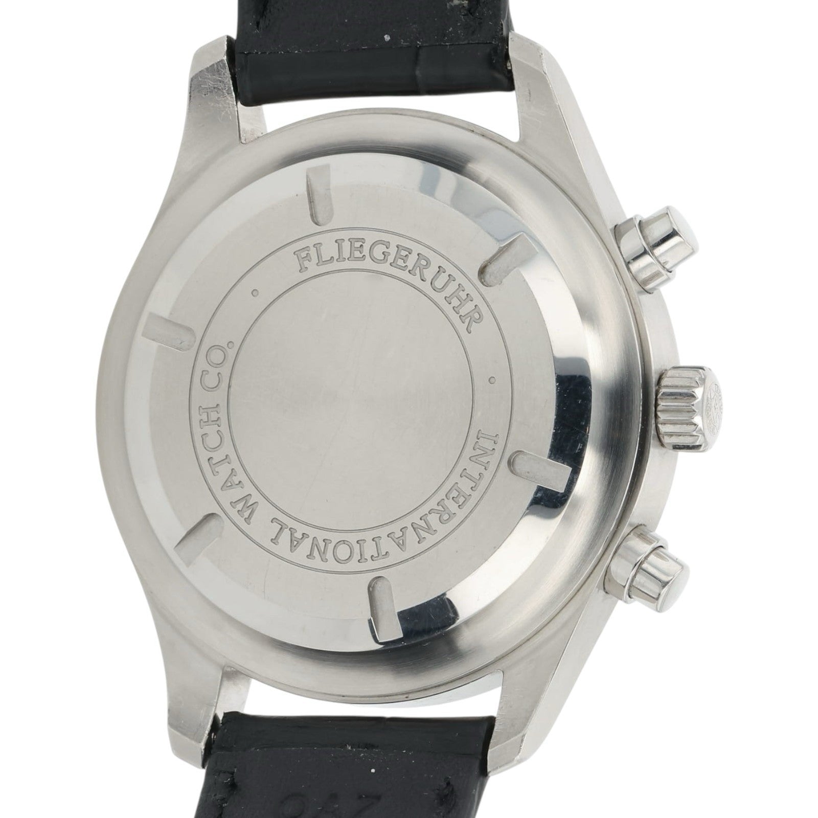 IWC Pilot Chronograph Stainless Steel Black Dial 42mm Automatic Mens IW371701