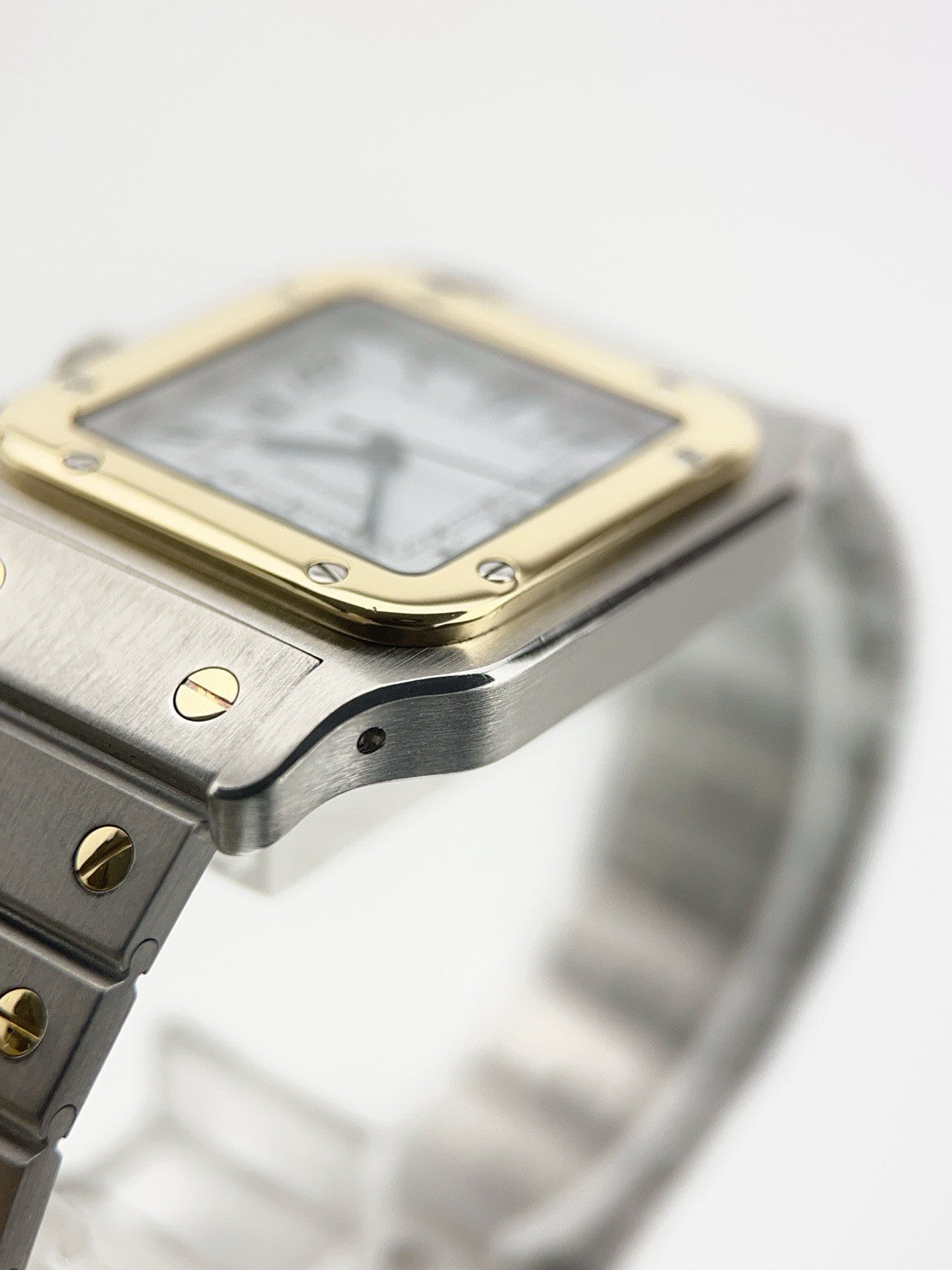 Cartier Santos Gold & Steel Silver Dial 29mm Automatic Men’s Watch 2961