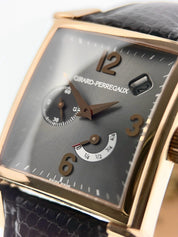 Girard Perregaux Vintage 18k Rose Gold Grey Dial 32mm Automatic Men's Watch 2585