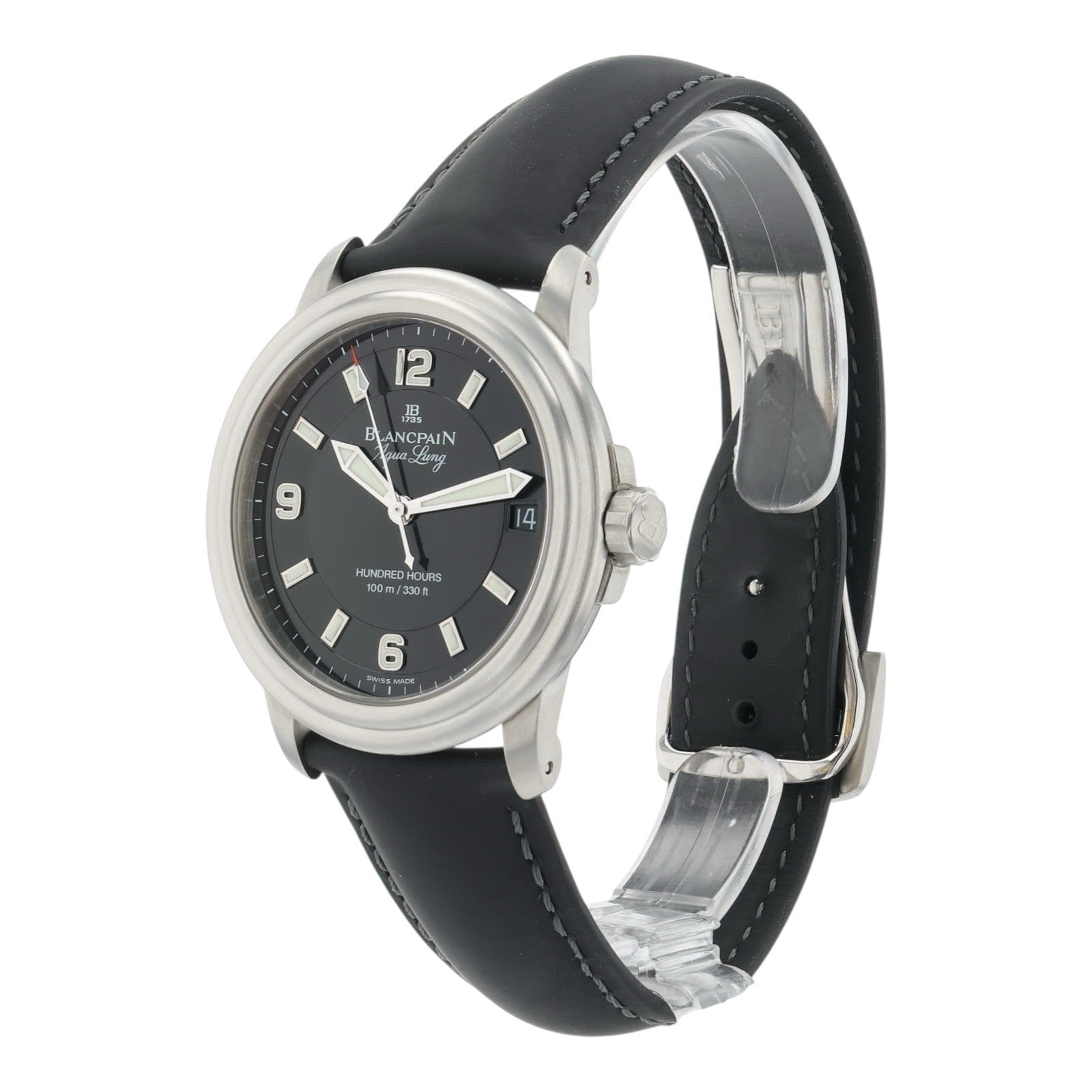 Blancpain Leman Ultra Slim Steel Black Dial 38mm Automatic Men’s 2100-1130A-64B