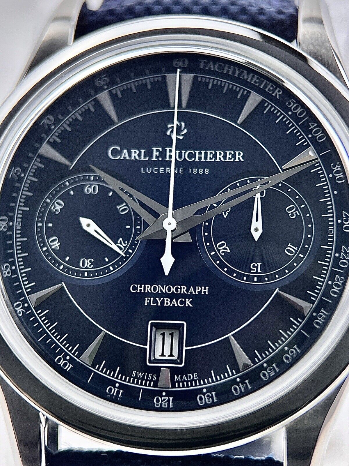 Carl F. Bucherer Manero Blue Chronograph 00.10919.08.53.01 Automatic Men’s Watch