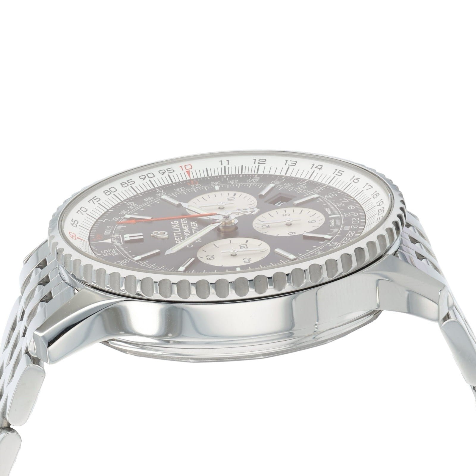 Breitling Navitimer 1 B01 Stainless Steel Black Dial 46mm Automatic Mens AB0127