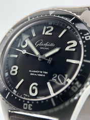 Glashutte Original SeaQ Panorama Date Steel Black 43mm 1-36-13-01-80-70 Full Set