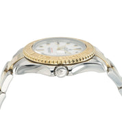 Rolex Yachtmaster White Dial Gold & Steel 35mm Automatic Unisex Watch 68623