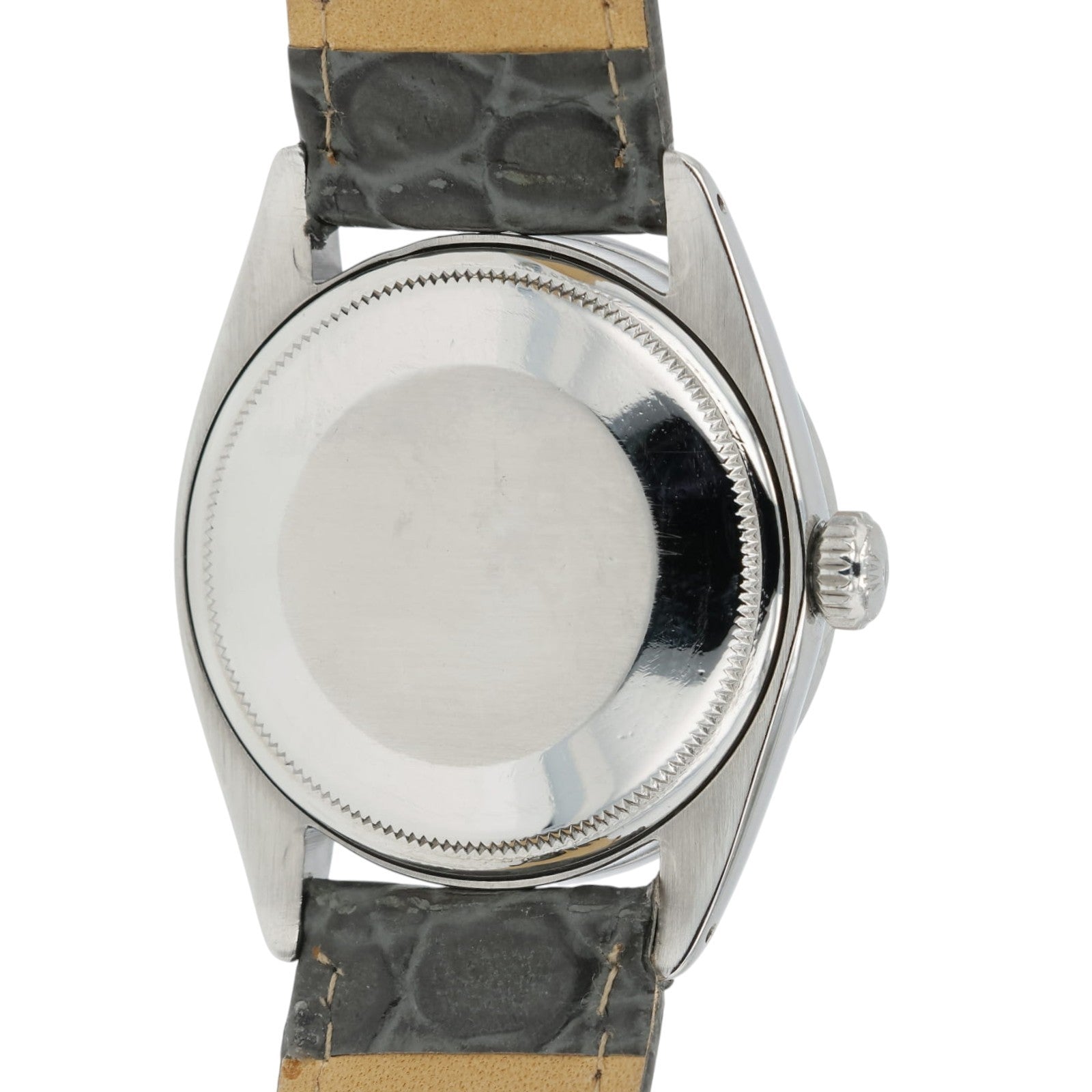 Rolex Oyster Perpetual Date Gray Dial Steel 34mm Auto Unisex Watch 1501