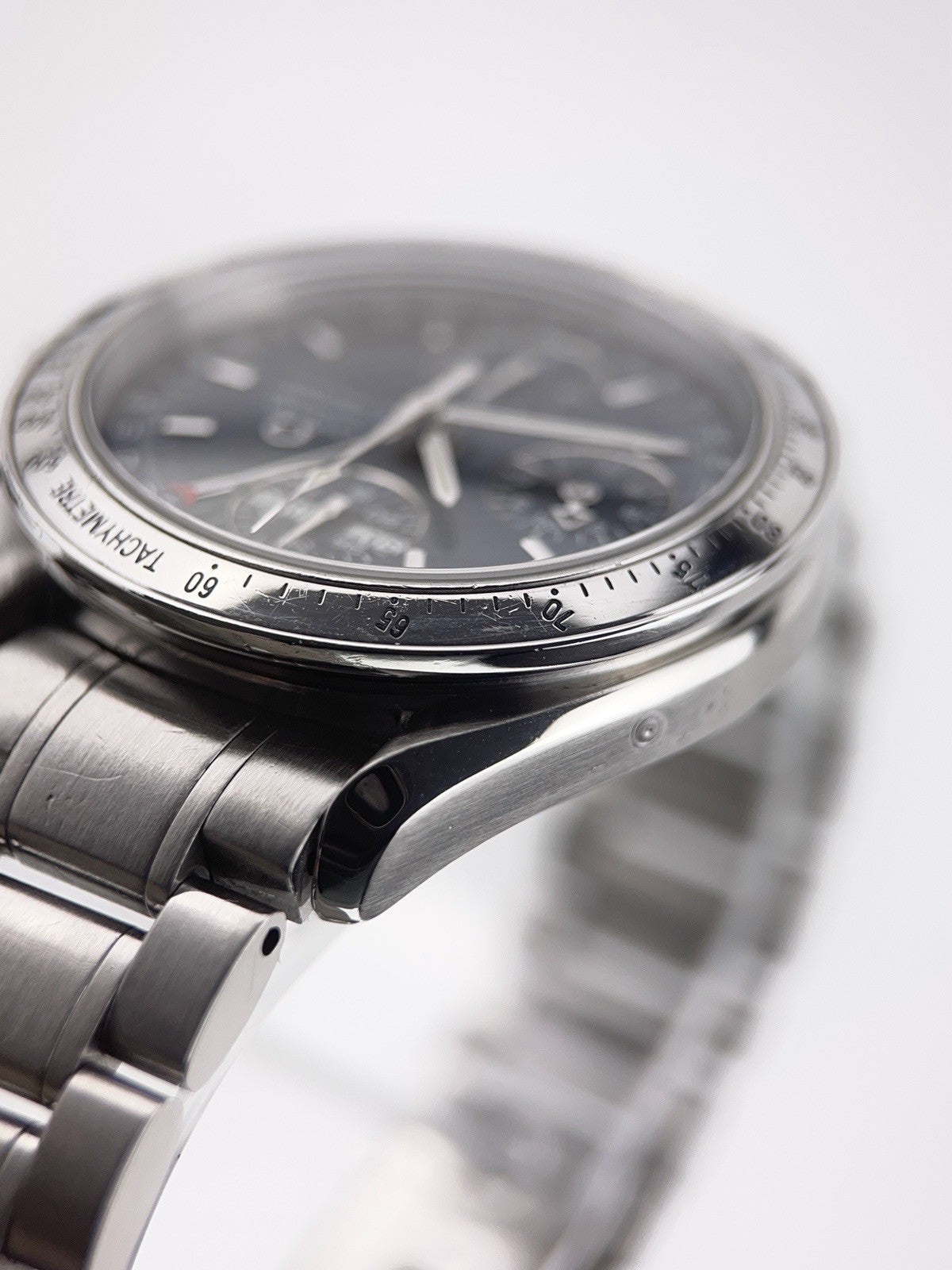 Omega Speedmaster Triple Date Blue Dial 39mm Automatic Men’s Steel Watch 3523.80