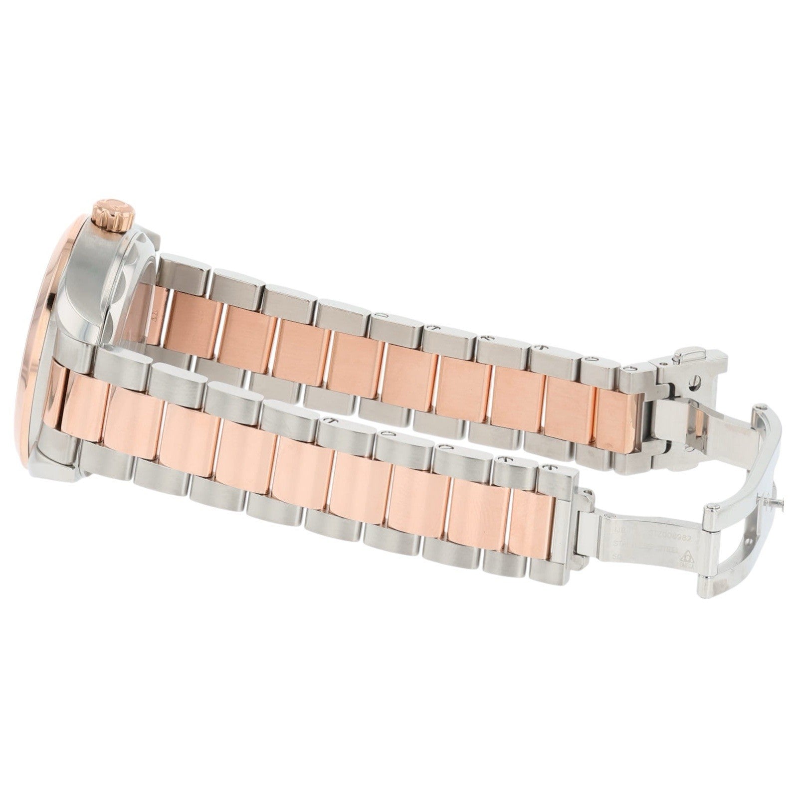 Omega Seamaster Blue Dial Steel & Rose Gold 34mm Auto Womens 220.20.34.20.03.001