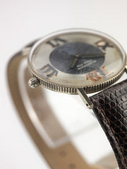 Blancpain Vintage 18k White Gold Silver Dial 33mm Manual Wind Men's Watch