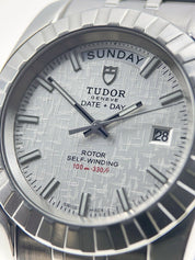 2014 Tudor Classic Day Date Stainless Steel 41mm Automatic Watch 23010 - B/P