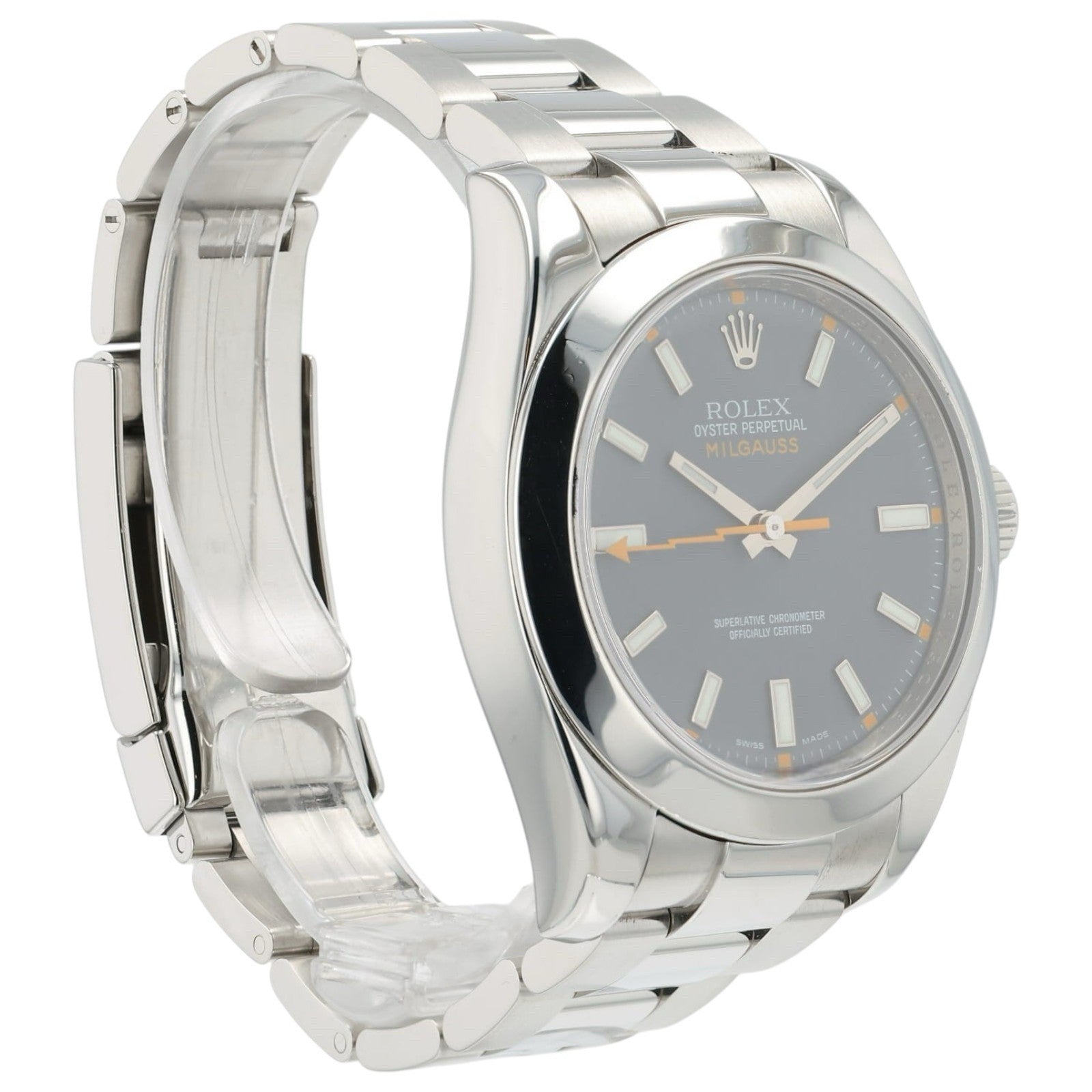 Rolex Milgauss Black Dial Stainless Steel 40mm Automatic Men’s Watch 116400