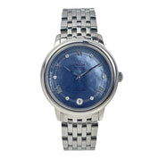 Omega De Ville Prestige Blue MOP Diamond Dial Ladies Watch 424.10.33.20.57.001