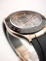 Rolex Daytona 18k Rose Gold Baguette Pink Dial 40mm Automatic Men's 116515LN