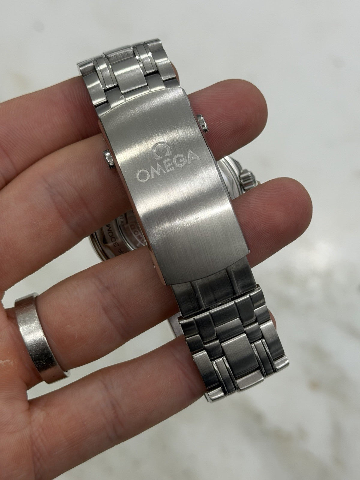 2023 Omega Seamaster Wave 300m Diver Blue Ceramic Watch 210.30.42.20.03.001