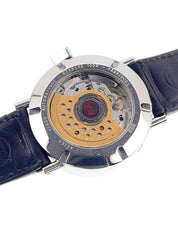 Alain Silberstein Stainless Steel Black Dial 37.5mm Automatic Men’s Watch HEBDO