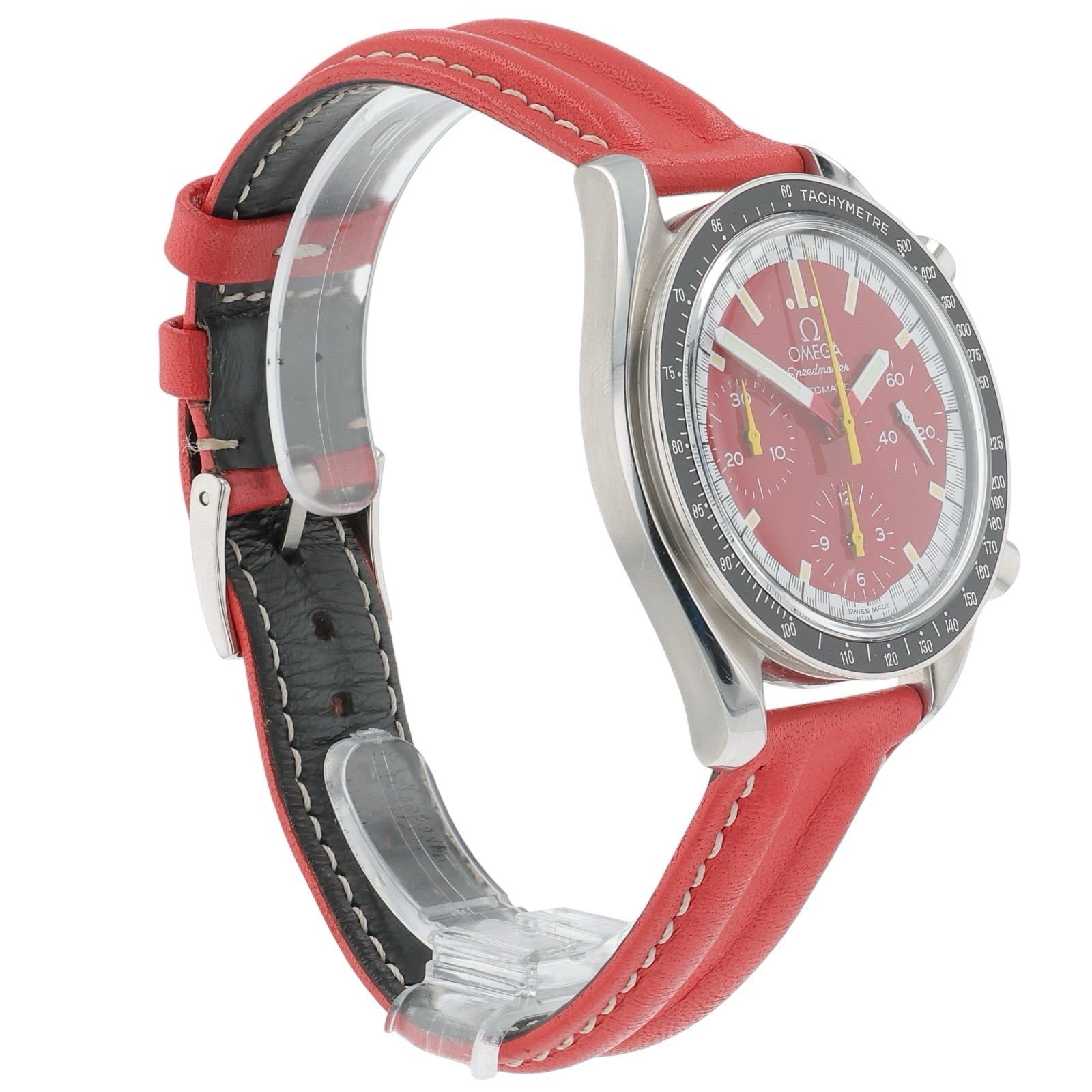 Omega Speedmaster Racing Steel Red Dial 39mm Automatic Men's Watch 3810.61.41