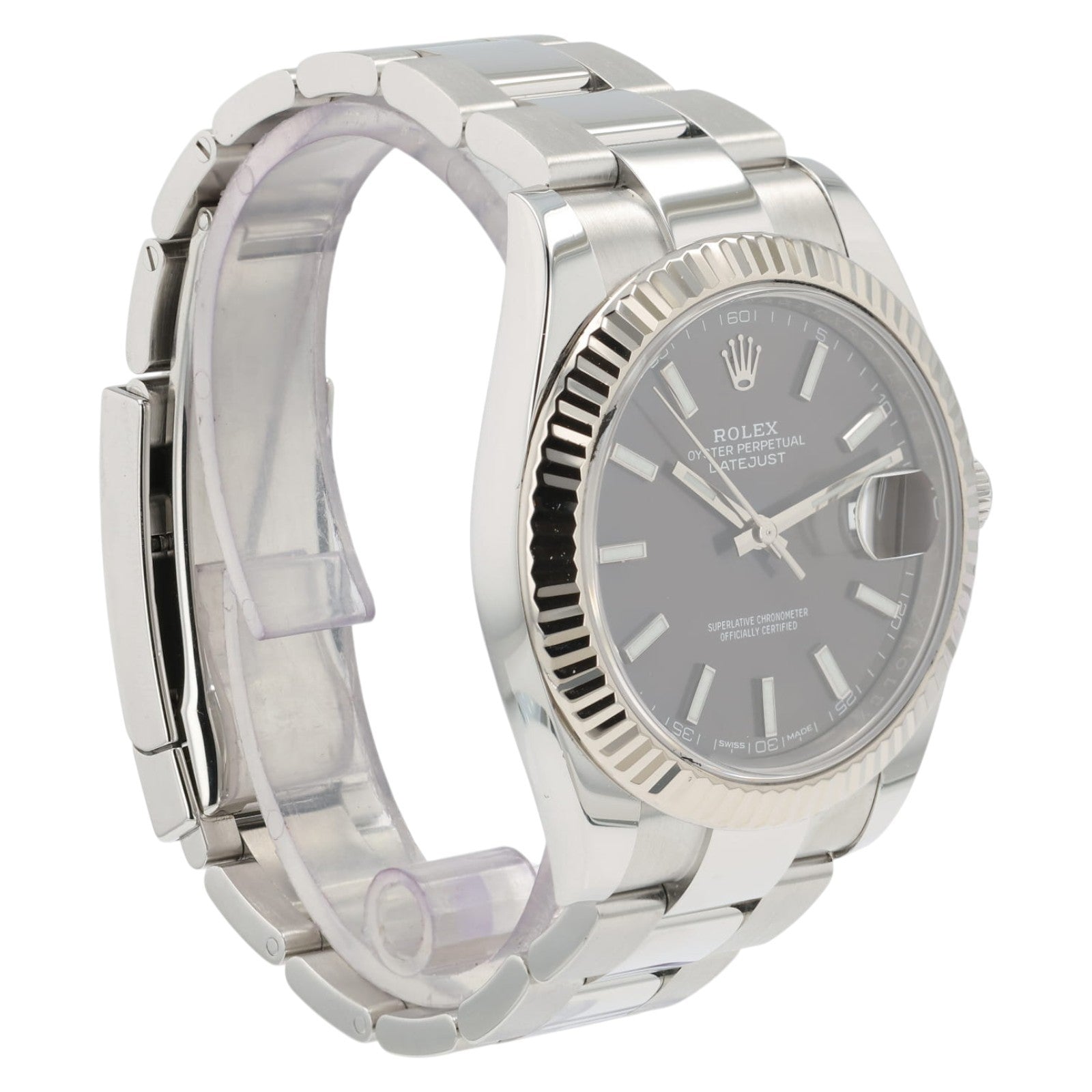 Rolex Datejust Rhodium Dial Stainless Steel 41mm Automatic Mens Watch 126334