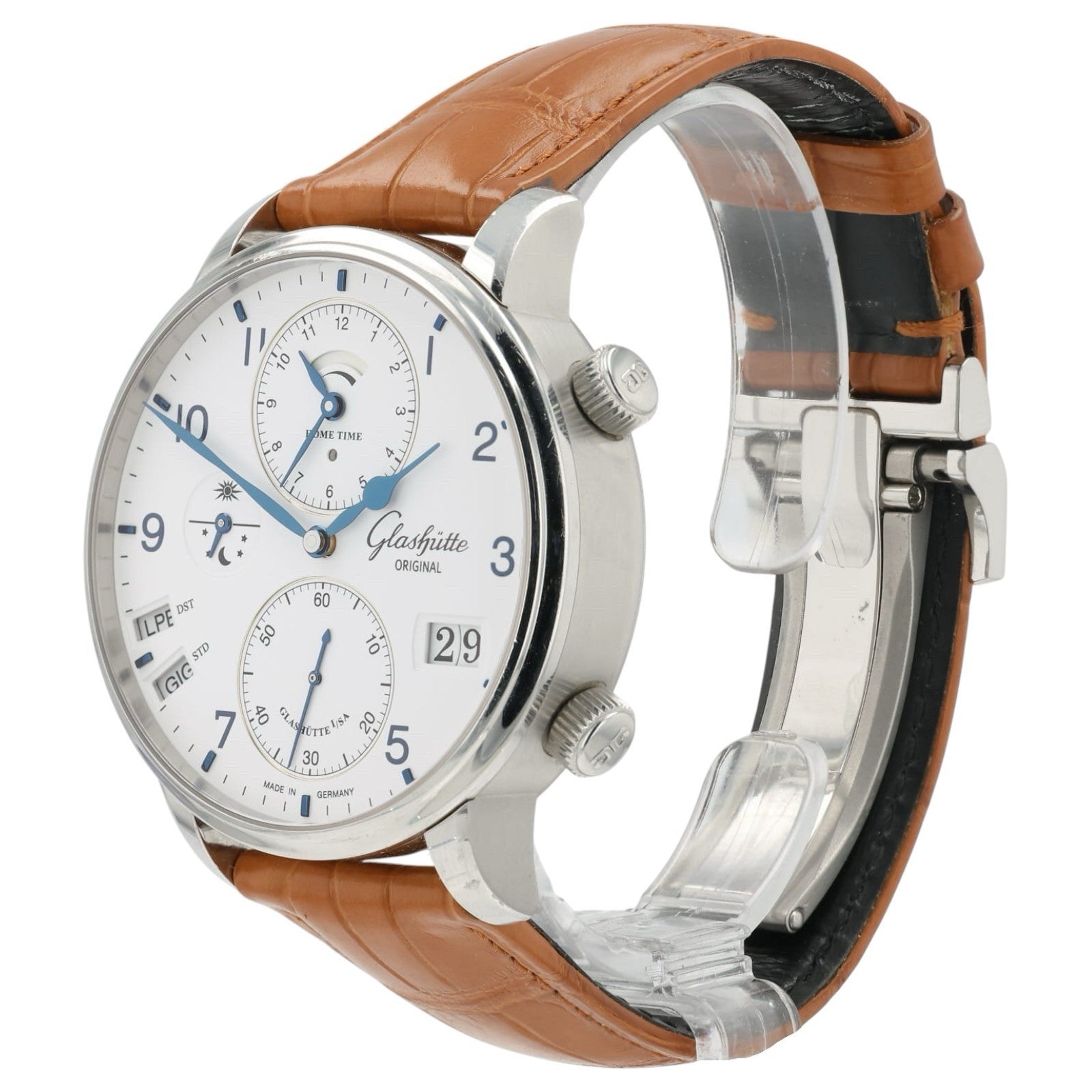 Glashutte Original Senator White Dial Steel 44mm Automatic Mens 1-89-02-03-02-30