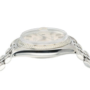 Rolex Date Silver Dial Stainless Steel 34mm Automatic Movement Mens Watch 1500