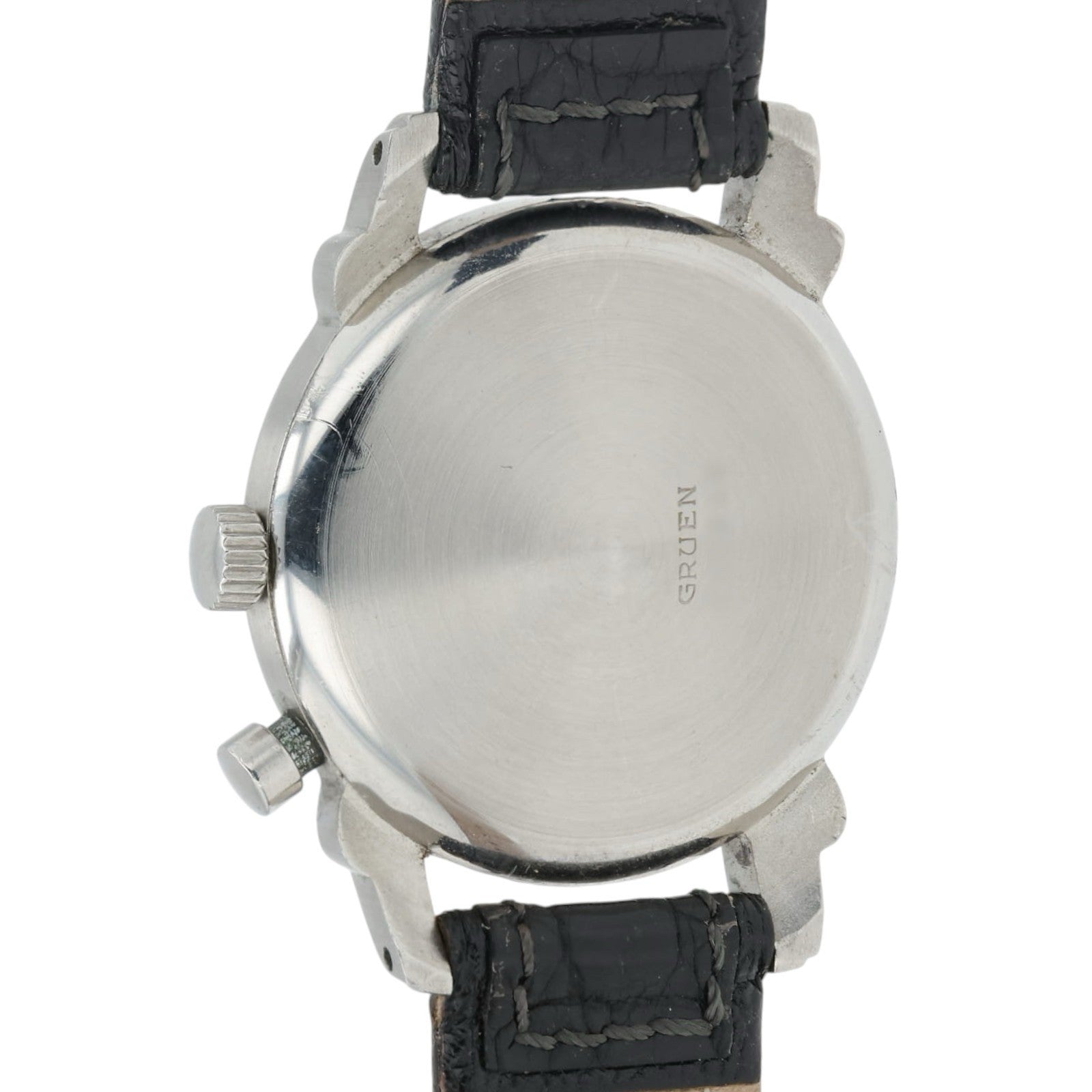 Gruen Chrono-Timer Silver Dial Stainless Steel 33mm Manual Wind Men’s Watch