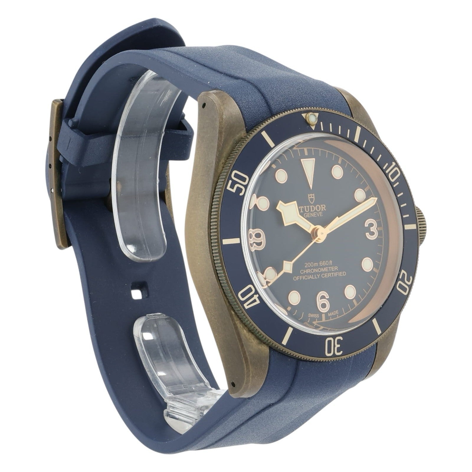 Tudor Bucherer Black Bay Blue Dial Bronze 43mm Automatic Men’s Watch 79250BB