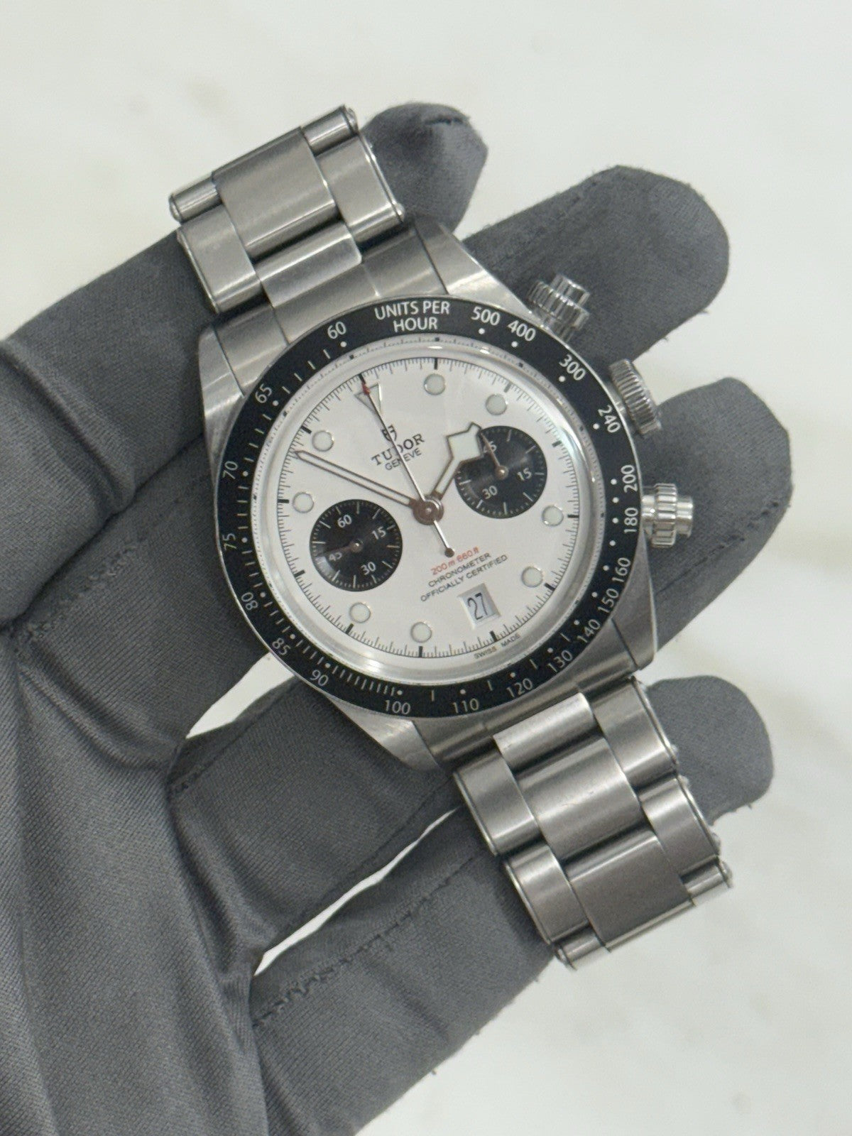 2023 Tudor Black Bay Chrono Steel Panda 41mm Automatic Mens Watch 79360N