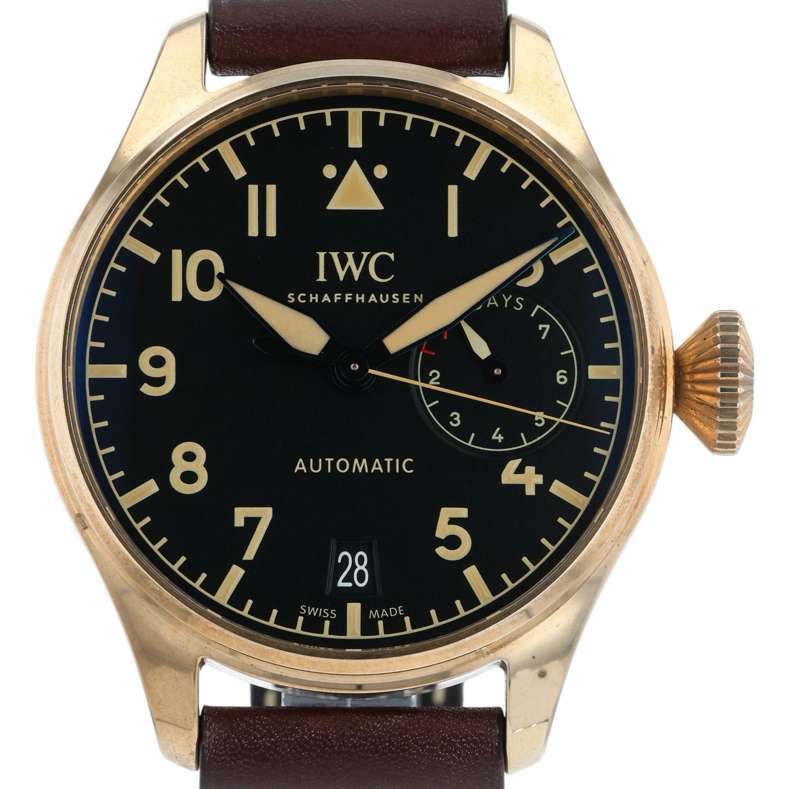 IWC Big Pilot Bronze 7 Days Black Dial 46.2mm Automatic Men’s Watch IW501005