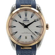 Omega Seamaster Silver Dial 18k Gold and Steel 38mm Auto 220.22.38.20.02.001