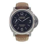 Panerai Luminor Marina 8 Days Titanium Brown Dial 44mm Manual Wind Mens PAM00564