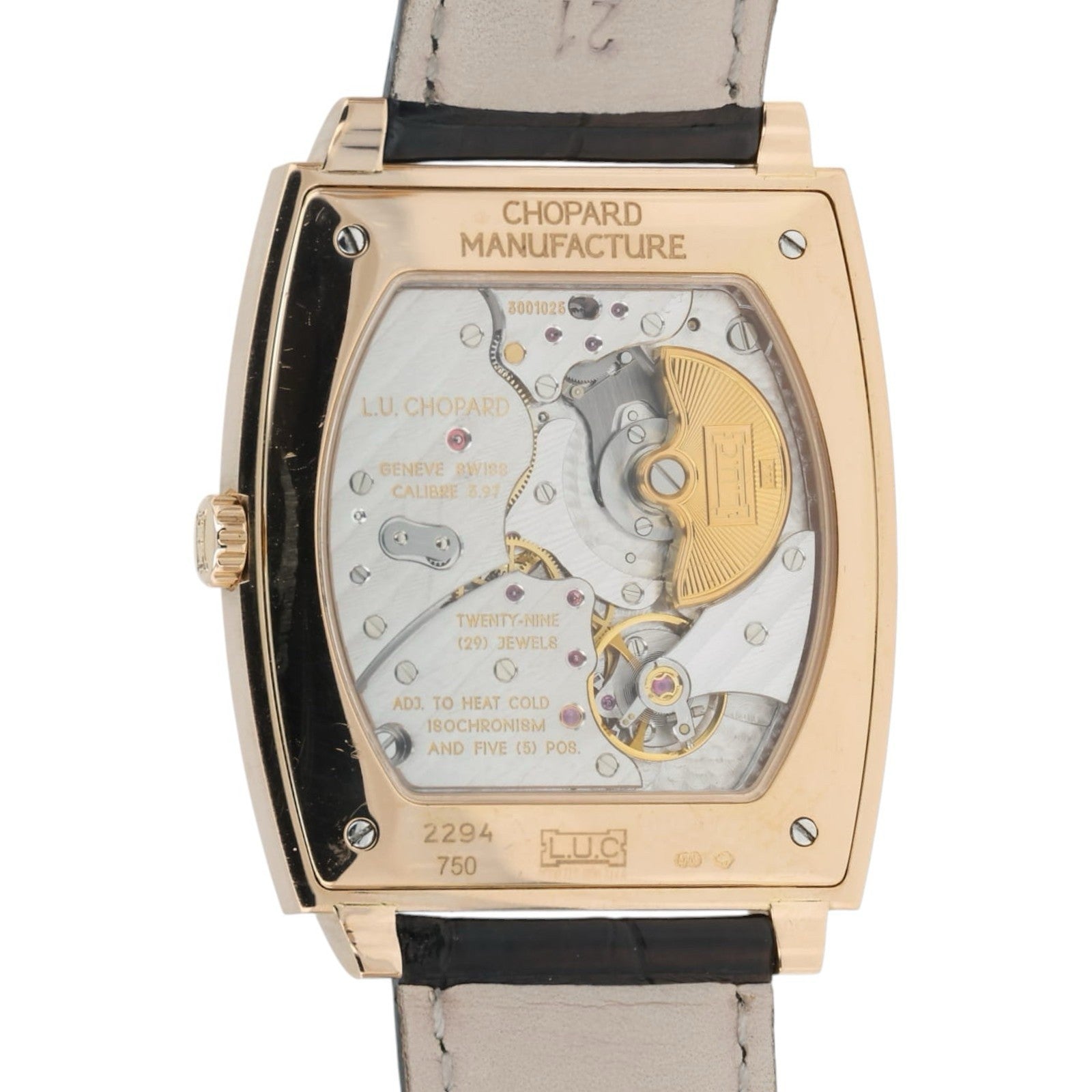 Chopard LUC Silver Dial 18k Rose Gold 40mm Automatic Men’s Watch 162294-5001